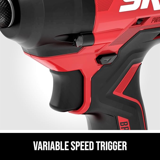 SKIL PWRCORE 20V Brushless 2-Tool Drill Driver and Impact Driver Combo Kit Including 2.0Ah Battery and Charger- CB8002B-10
