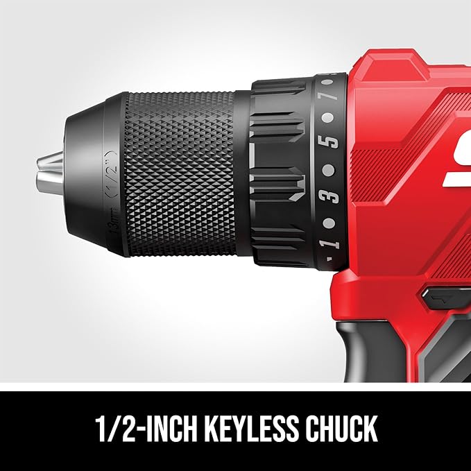 SKIL PWRCORE 20V Brushless 2-Tool Drill Driver and Impact Driver Combo Kit Including 2.0Ah Battery and Charger- CB8002B-10