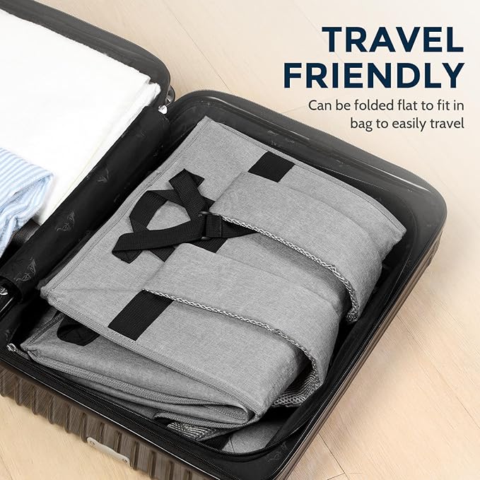 Extra Large Laundry Backpack College Men, Camp Travel, Heavy Duty Laundry Bag Hamper with Structure - Stand Itself and Easy Storage (Gray)