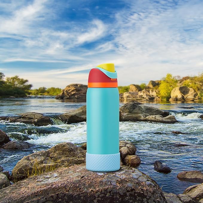 Silicone Boot for Owala Water Bottle 24 oz 32 oz 40 oz, Anti-Slip Protective Sleeve for FreeSip/Twist/Flip Stainless Steel Water Bottles Accessories