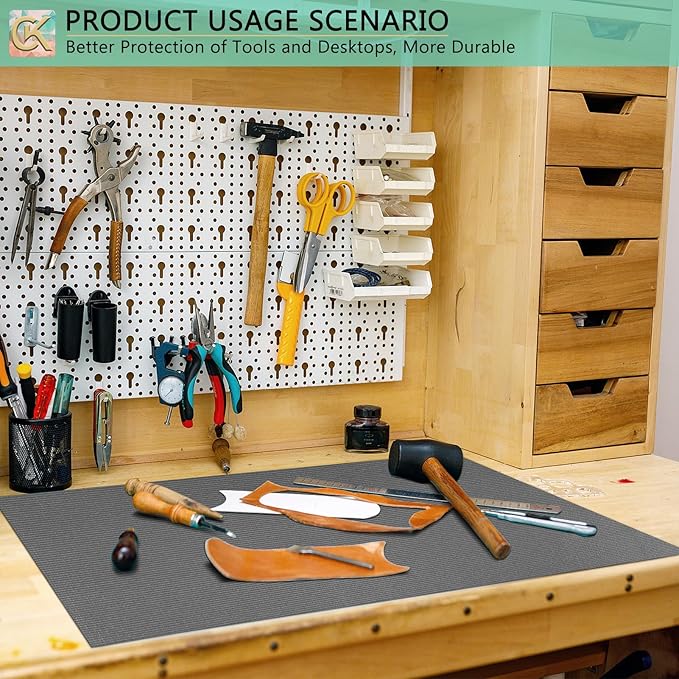 Foam Toolbox Liner Shelf Liner, Thickened Durable Pad Tool Box Mat for Protecting Your Tools, Work Surfaces, Garage, Chest -Gray 3mm Thickness, 18 inch*24 ft