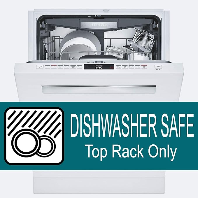 Rolling Sands 20 Ounce Sports Water Bottles 6 Pack, BPA-Free, Made In USA, Dishwasher Safe, White/Rainbow