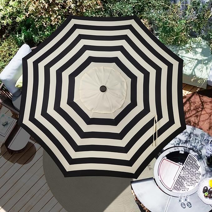 Blissun 9ft Patio Umbrella Replacement Canopy, Market Umbrella Top, Outdoor Table Umbrella Canopy for 8 Ribs, Canopy Only