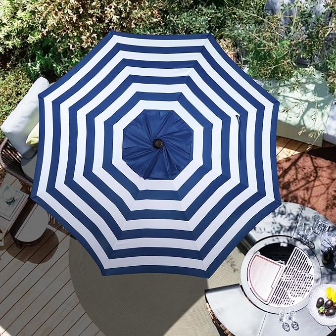 Blissun 9ft Patio Umbrella Replacement Canopy, Market Umbrella Top, Outdoor Table Umbrella Canopy for 8 Ribs, Canopy Only