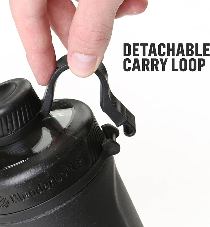 BlenderBottle Radian Shaker Cup Insulated Stainless Steel Water Bottle with Wire Whisk, 26-Ounce, Matte Arctic Blue