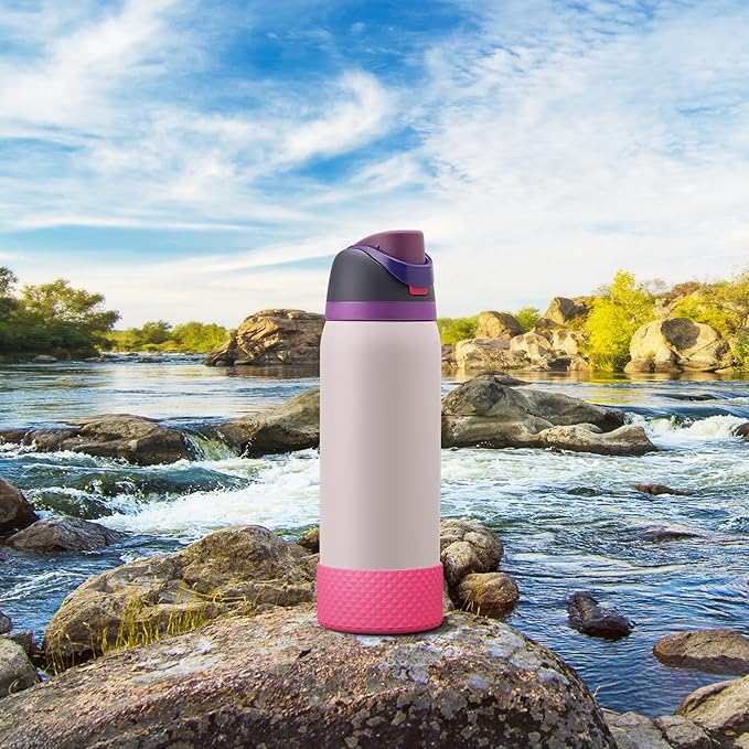 Silicone Boot for Owala Water Bottle 24 oz 32 oz 40 oz, Anti-Slip Protective Sleeve for FreeSip/Twist/Flip Stainless Steel Water Bottles Accessories