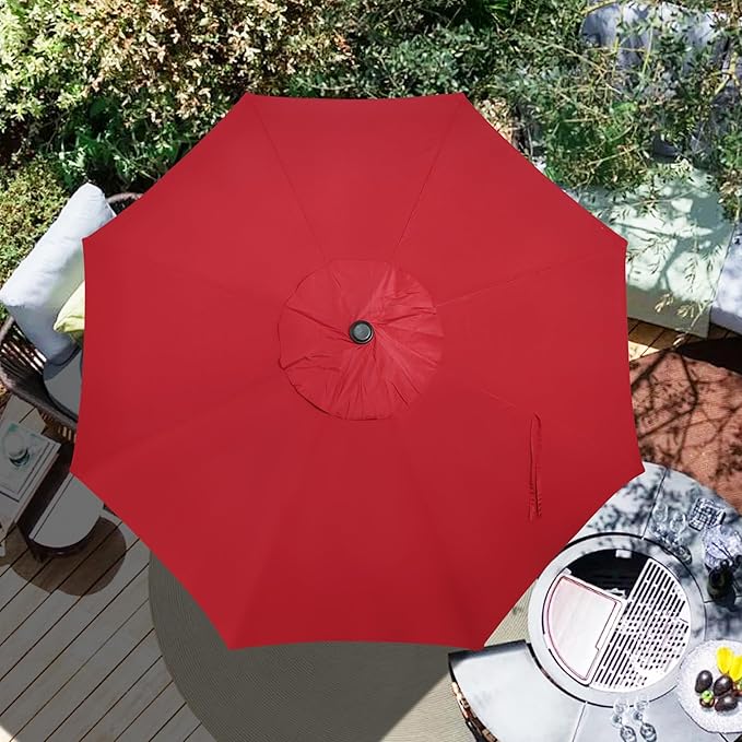 Blissun 9ft Patio Umbrella Replacement Canopy, Market Umbrella Top, Outdoor Table Umbrella Canopy for 8 Ribs, Canopy Only
