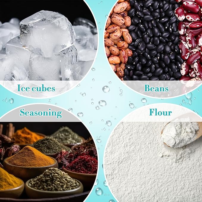 Havawish 2 Set Ice Bin and Flexible Scoop Set Plastic Freezer Ice Bin with Pull out Handle Clear Ice Storage Ice Bucket for Freezer Ice Container with Ice Bucket Scoop Kitchen (10.83 x 7 x 4.33 in)