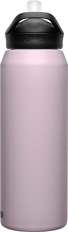 CamelBak Eddy+ Water Bottle with Straw 32oz - Insulated Stainless Steel, Purple Sky