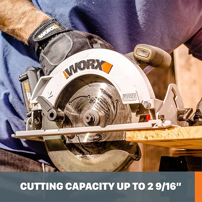 Worx Nitro WX520L.9 20V Power Share 7.25" Cordless Circular Saw with Brushless Motor (Tool Only)