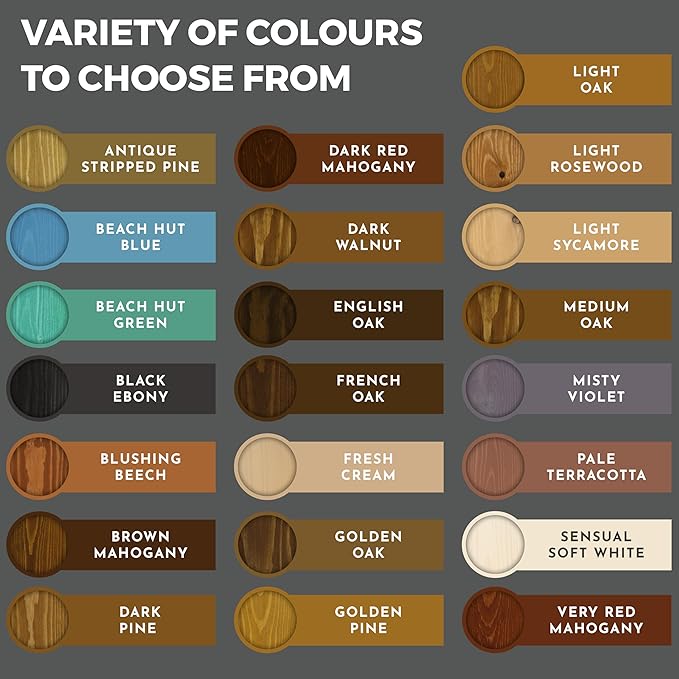 Littlefair's Wood Stain Water Based - 8.5oz/250ml - Indoor Furniture Stain Light & Dark Finishes - Special Non Toxic & Eco Friendly Formula - Wood Stain for Crafts - Color: Light Rosewood