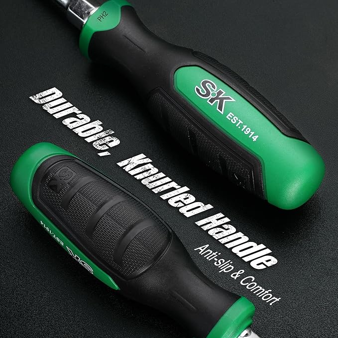 SK 11-Piece Magnetic Screwdriver Set, Includes Slotted/Phillip/Star Screwdrivers, S2 Steel, SureGrip Handle
