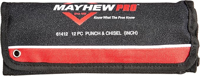 Mayhew Tools 66258 Punch & Chisel Set (Metric), 12 piece, multi, one size