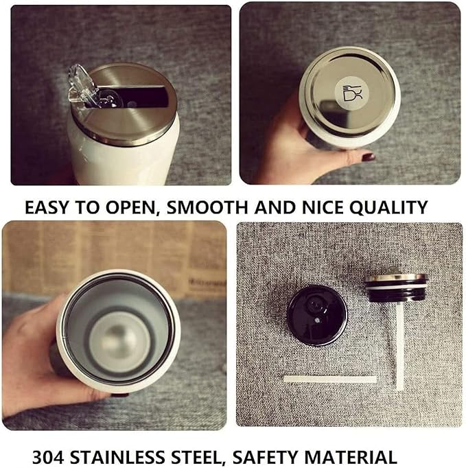 Kawaii Water Bottles Stainless Steel Water Bottle Kawaii Water Bottle with Straw Japanese Water Bottle Insulated (500ml/16.14oz,Pink)