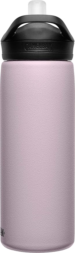 CamelBak Eddy+ Water Bottle with Straw 20oz - Insulated Stainless Steel, Purple Sky