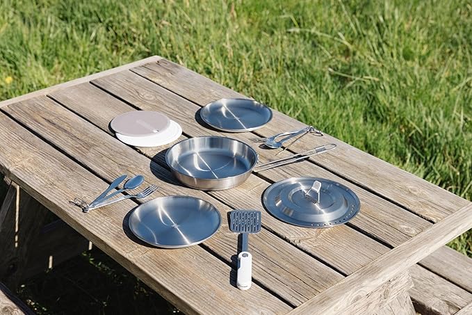 Stanley Wildfare Pro Stainless Steel Plate N/A Pale Pebble