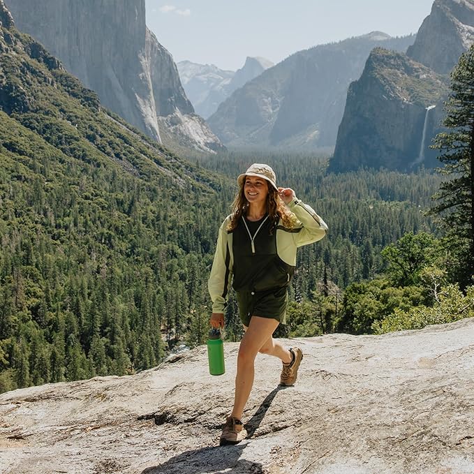 BOTTLE BOTTLE 32oz Insulated Water Bottle Stainless Steel Sport Water Bottle with Straw Dual-use Lid Design for Gym with Pill Box (summer forest)