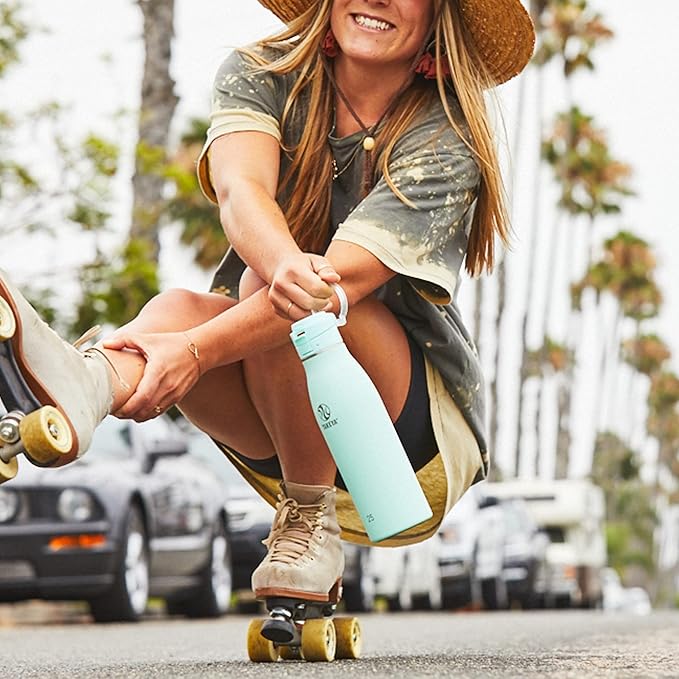 Takeya 25 oz Traveler Stainless Steel Insulated Travel Coffee Mug with Locking Leak Proof Lid, Premium Quality, BPA Free, Nitro Purple