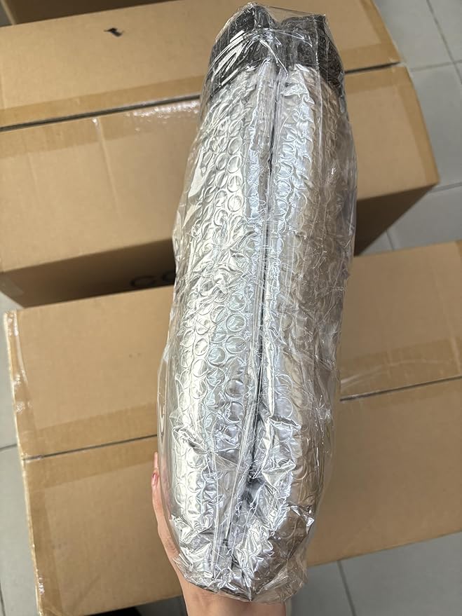Attic Door Insulation Cover for Pull Down Ladder 54"L x 25"W x 11"H, Attic Stairway Insulator Tent Thicken Foil Bubble Fireproof with Installation Tools Set, for Ceiling Access Stair Loft Hatch