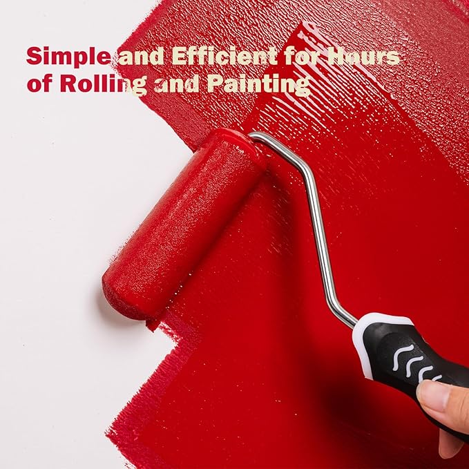 Mister Rui Paint Tray 4 Inch, 11 Pack, Small Paint Roller Tray, Plastic Tray with 10 Liners, Textured Disposable Trays for Painting Walls