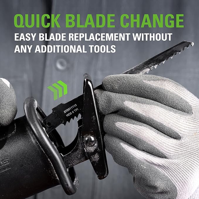 Greenworks 24V Brushless (1-1/8") Cordless Reciprocating Saw (2,700 SPM), 4.0Ah USB Battery and Charger Included