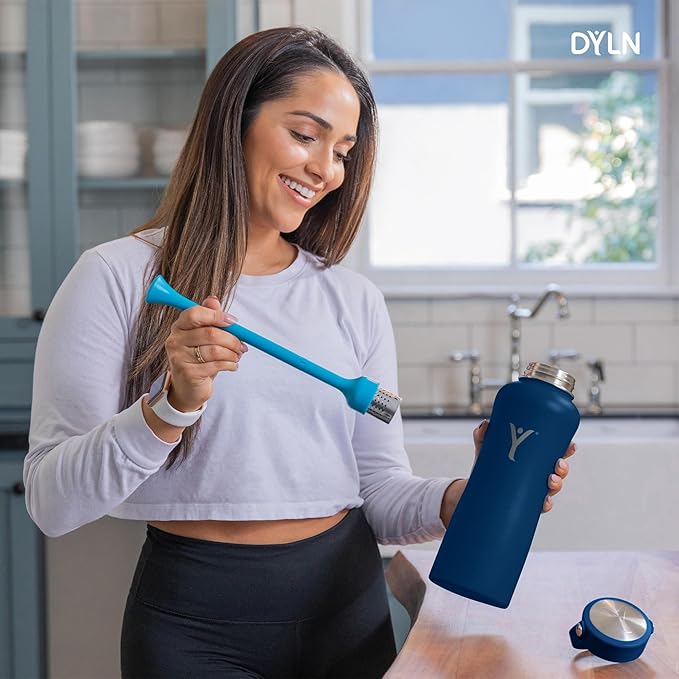 DYLN Alkaline Water Bottle | Portable Hydrogen Water Bottle Creates Hydrogen-Rich Water up to 9.5 pH | Vacuum Insulated Stainless Steel Keeps Water Cold for 24 Hours