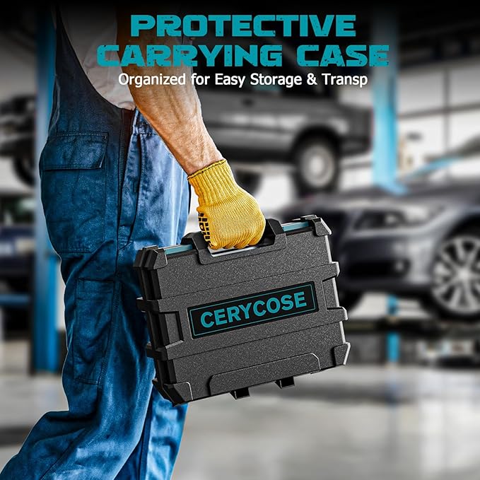 Cordless Impact Wrench 1/2 inch for Makita Battery 900FT-LBS with 6 Sockets and Durable Toolbox Brushless Impact Gun Includes LED Work Light - High Torque Impact Driver, No Battery