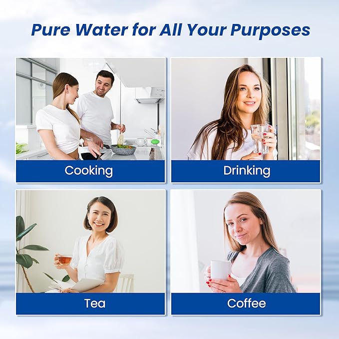 Waterspecialist Replacement for Aquasanaยฎ AQ-5300R Under Sink Water Filter, 600 Gallons Filter Life, Fit AQ-5300.55, AQ-5300.56 and AQ-5300.62, 3 Filters