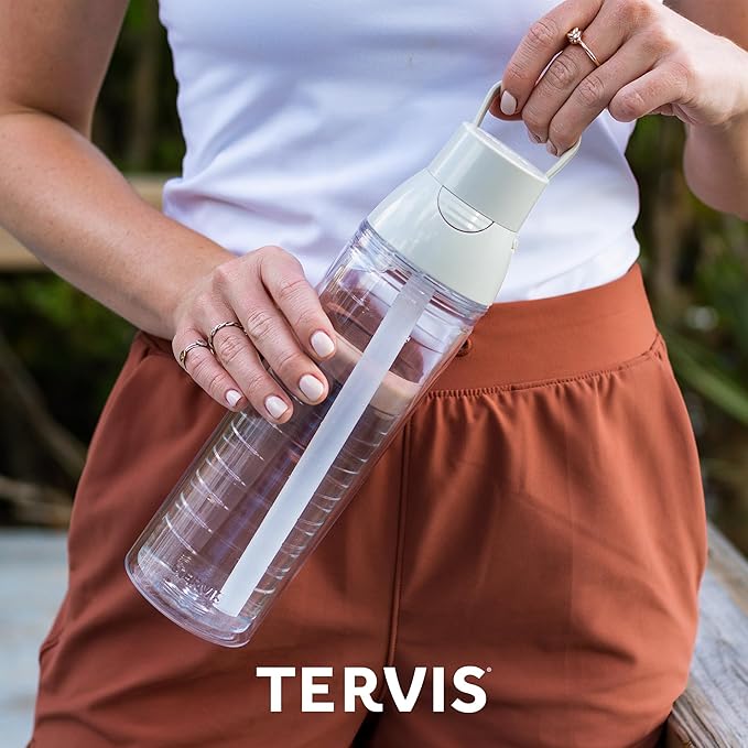 Tervis Softball - All Over Made in USA Double Walled Insulated Tumbler Travel Cup Keeps Drinks Cold & Hot, 24oz Venture Lite Water Bottle, Classic