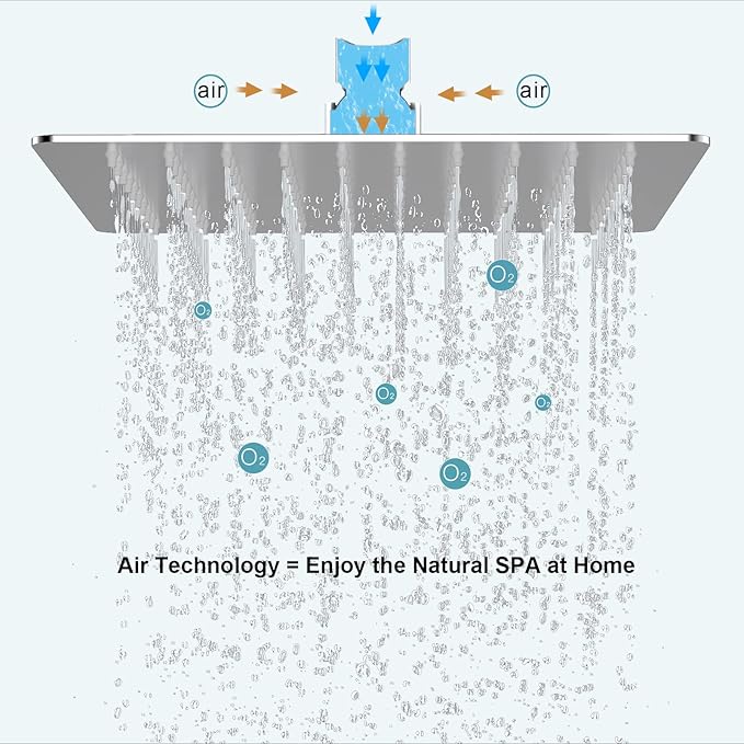 SR SUN RISE 8 Inches Wall Mounted Bathtub Shower Faucet Set All Metal Shower System with Tub Spout, Rain Shower Head and Handheld Sprayer Combo Shower Set, Modern Valve and Trim Kit, Polished Chrome