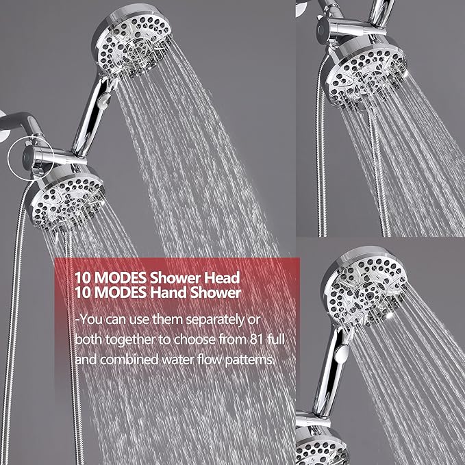 3 Handle Tub Shower Faucet Bathtub Faucet Set with Waterfall Tub Spout, Rough-in Valve Included Chrome