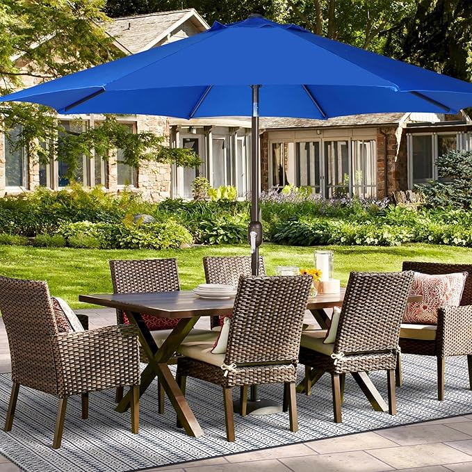 Blissun 9ft Patio Umbrella Replacement Canopy, Market Umbrella Top, Outdoor Table Umbrella Canopy for 8 Ribs, Canopy Only