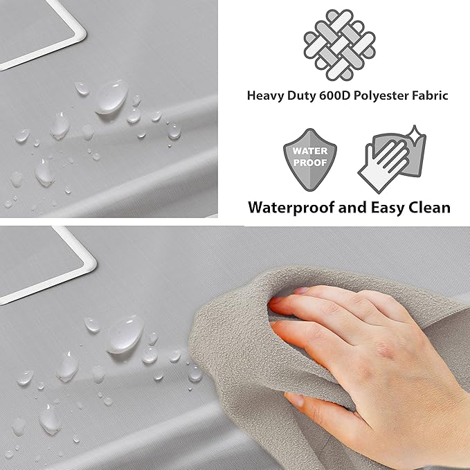 Simple Houseware Heavy-Duty 3-Bag Laundry Sorter Cart, Silver