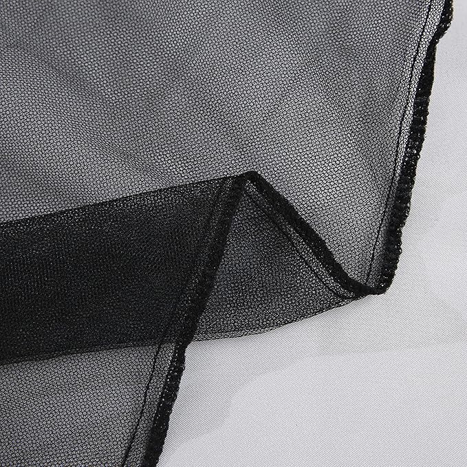 Mengersi Mosquito Net for Bed Canopy with Zipper,Canopy Bed Curtains Twin,Twin XL Bed,Mosquito Netting for Patio,Camping,Bug Net for Camping,Black