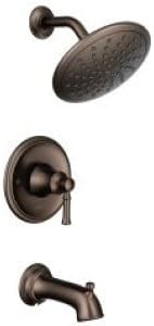 Moen T2283EPORB Dartmoor Tub Shower Faucet System with Rainshower Showerhead without Valve, Oil Rubbed Bronze