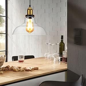 Dimmable E26 LED Light Bulbs,40 Watt Equivalent,Warm White 2700K Classic Clear Glass A19 LED Filament Bulb Pack of 6