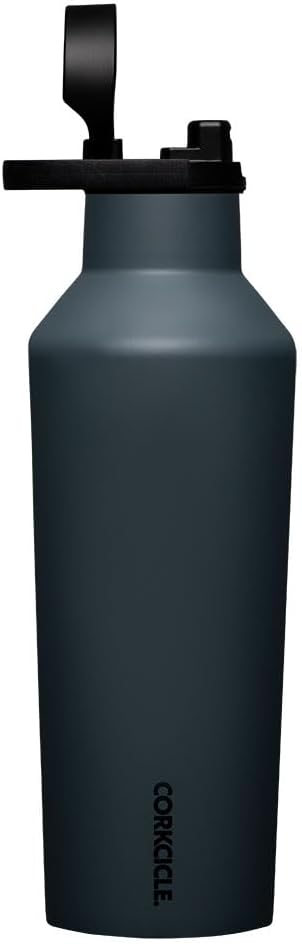 Corkcicle Insulated Canteen Travel Water Bottle, Triple Insulated Stainless Steel, Easy Grip Straw Mouth, Keeps Beverages Cold for 25 Hours or Warm for 12 Hours, 32 oz, Rucksack