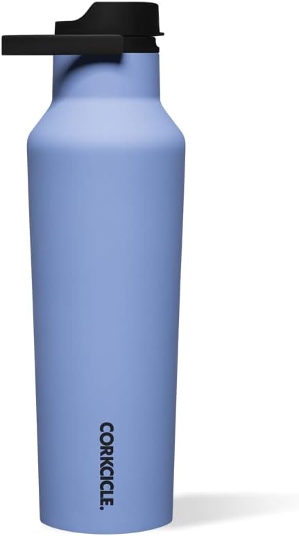 Corkcicle Sport Canteen Insulated Tumbler, Periwinkle, 20 oz – Reusable Water Bottle Keeps Beverages Cold for 25 Hours & Hot 12 Hours – Cupholder Friendly Tumbler with Screw-On Cap