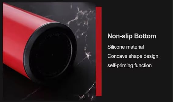 Smart Stainless Steel Water Bottle with LED Temperature Display, 16oz (480ml), Double Wall, Reusable Tumbler (Silver)