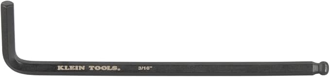 Klein Tools BLS12 12-Piece Hex Key Wrench Set, SAE, Heat-Treated, L-Style Ball-End Keys Sizes 1/16-Inch to 3/8-Inch, Twist-to-Lock Case