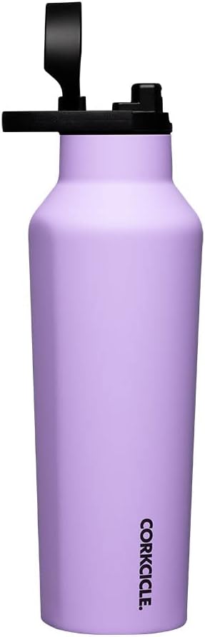 Corkcicle Sport Canteen Insulated Tumbler, Sun-Soaked Lilac, 20 oz – Reusable Water Bottle Keeps Beverages Cold for 25 Hours & Hot 12 Hours – Cupholder Friendly Tumbler with Screw-On Cap
