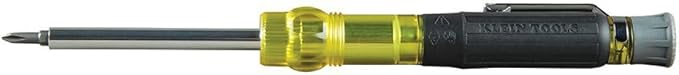 Klein Tools 32614 Multi-bit Precision Screwdriver Set, 4-in-1 Electronics Pocket Screwdriver, Professional Phillips and Slotted Bits, EDC