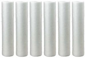 CFS – 6 Pack Polypropylene Sediment Water Filter Cartridges Compatible with Purenex 1M-6PK Models – Remove Bad Taste and Odor – Whole House Replacement Filter Cartridge – 1 Micron – White