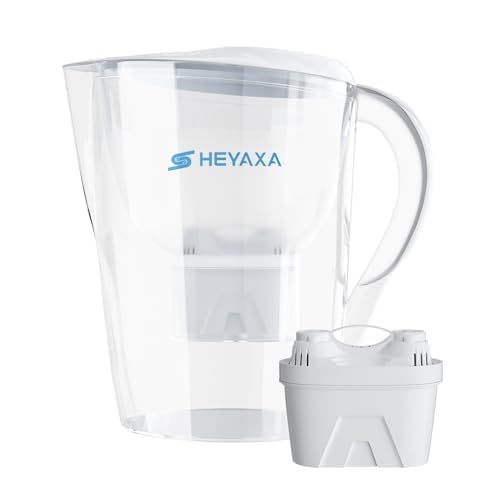 Water Filter Pitchers for Tap and Drinking Water, 10-Cup Capacity, BPA Free, Removes Chlorine, Lead, Forver Chemicals (Pearl White)
