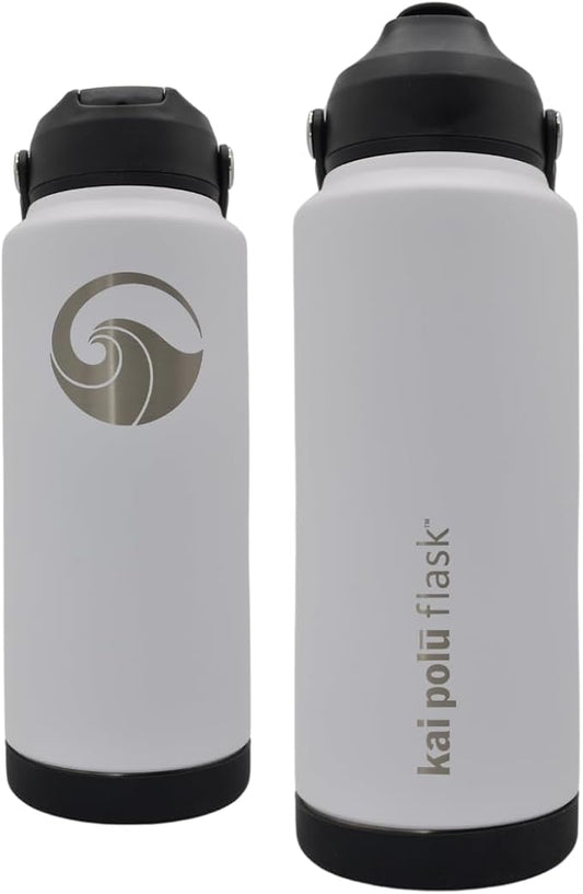 Insulated Stainless Steel Water Bottle (Coconut (Niu), 32 oz)