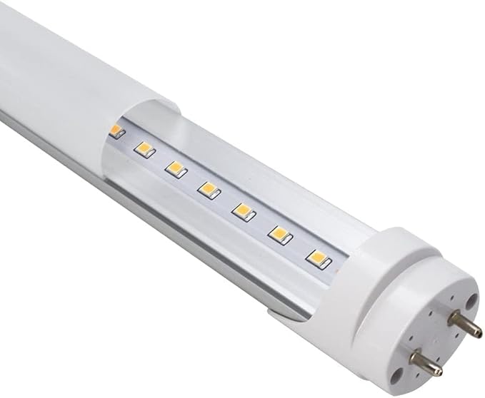 LightingWill LED T8 Light Tube 3FT, Natural White 4000K, Dual-End Powered Ballast Bypass, 2000Lumens 15W (32W Fluorescent Equivalent), Frosted Cover, AC85-265V Lighting Tube Fixtures, 1Pack