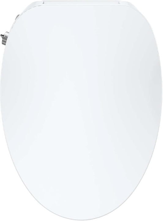 Electric Bidet Toilet Seats, Heated Seat with Warm Water, Night Light, Slow-Close Lid, Self-Cleaning Nozzles, Easy Installation