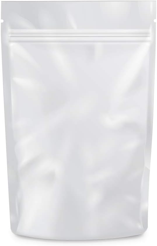 Mylar Bags Smell Proof 1 Ounce White/Clear - 1000 Count 9" X 6" 6mill Thickness - Packaging Bags - Mylar Bags For Food Storage - Resealable Bags