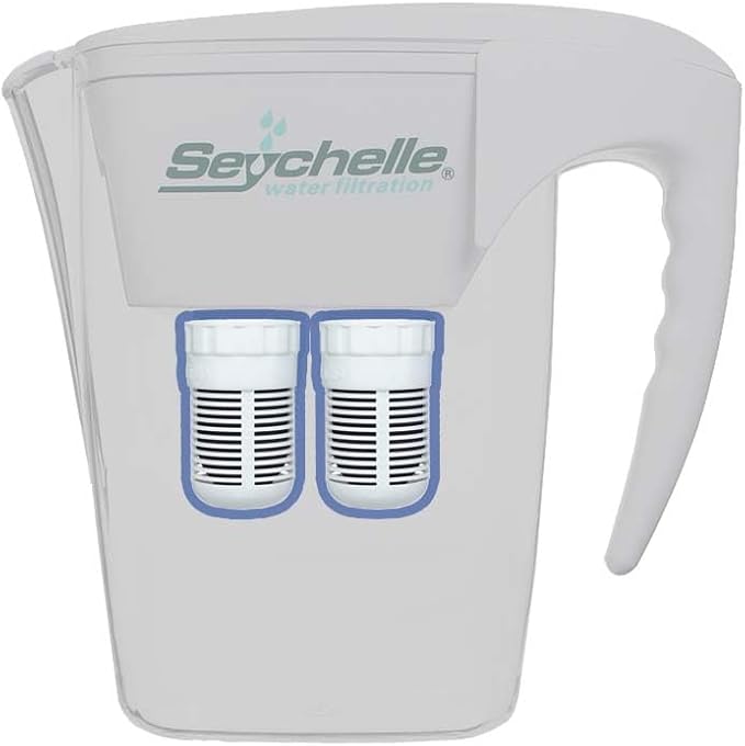 Seychelle pH2O Alkaline Water Filter Pitcher Replacement - 2 Pack