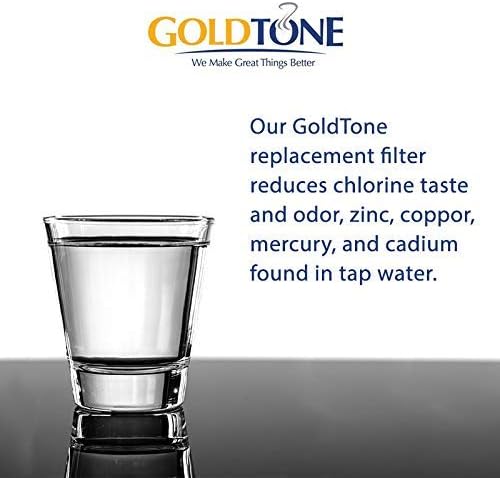 GoldTone Brand Charcoal Water Filters fits Brita and Mavea Water Pitchers. Replaces Your Brita Charcoal Water Filter and Replacement Brita Water Filter (3)